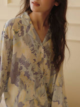 Kafiloe Vintage Print Pajama Set