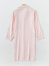 Petal Collar Sleep Shirt Dress