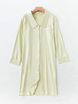 Petal Collar Sleep Shirt Dress