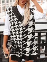 Side Slit Ribbed Seater Vest