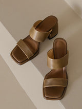 Square Toe Open Toe Sandals