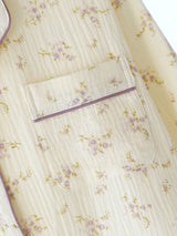 Small Purple Flowers Cotton Pajama Set