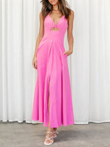 Spaghetti Strap Split Maxi Dress