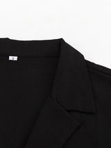 Deep V Solid Color Shirt Mini Dress