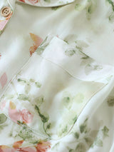 Printed Short Sleeve Women Pajama Set