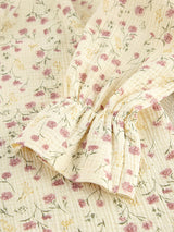 Cotton Floral Long Sleeve Pants Lounge Set