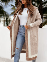 Contract Open Front Long Cardigan