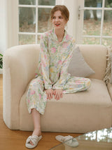 Kafiloe Pastel Garden Pajama Set