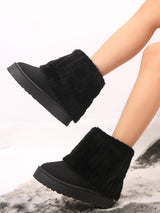 Plush Platform Snow Boots