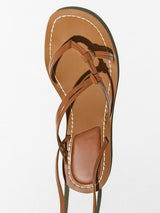 Strappy Flat Roman Sandals