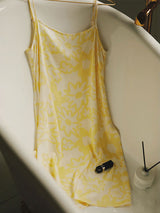 Yellow Floral Printed Nightgown