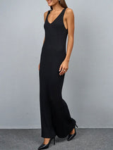 Knit Scoop Neck Maxi Dress