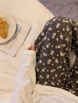 Flannel Print Long Pajama Pants