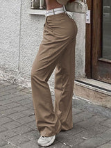 High Waist Wide Leg Long Pants