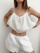 Cotton Camisole Top & Shorts Set