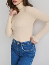 Turtleneck Knit Pullover