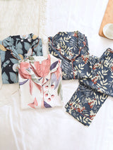 Printed Long Sleeve Pajama Set