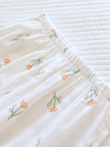 Small Flower Print Shirt Pajamas Set