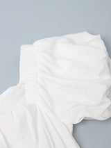 Bow Tie Off Shoulder Mini Dress