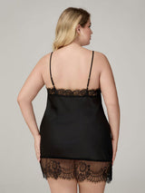 Kafiloe Plus Size Lace Trim Nightgown