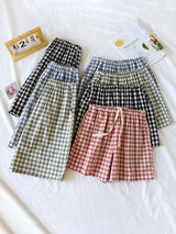 Classic Plaid Pajama Shorts