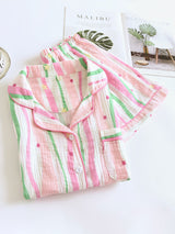 Cute Colorful Cotton Short Sleeve Pajamas