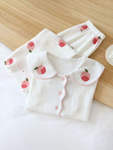 Peach Print Cotton Pajama Set