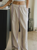 Stripe Long Sleeve Cotton Lounge Set