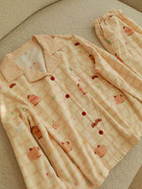 Kafiloe Capybara Cotton Pajama Set