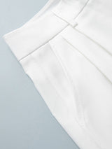 Tailored Button Fly Women Shorts