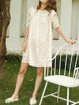 Floral Print Cotton Lounge Nightdress