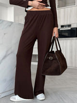 Faux Layered Top and Pants Set