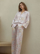 Kafiloe Floral Print Pajama Set