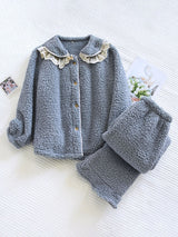 Sherpa Doll Collar Pajama Set