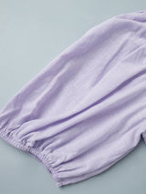 Puff Sleeve Wrap Midi Dress