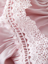 Kafiloe Lace Trim Camisole Pajama Set