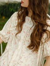 Floral Print Cotton Lounge Nightdress