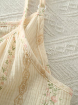 Spaghetti Strap Floral Pajama Shorts Set