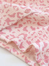 Leopard Long Sleeve Cotton Pajama Set
