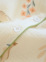 Cotton Cartoon Print Pajamas Set