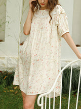 Floral Print Cotton Lounge Nightdress