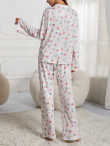 Cozy Sweet Fruit Print Pajama Set