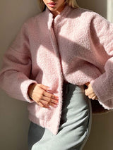 Stand Collar Fleece Teddy Jacket