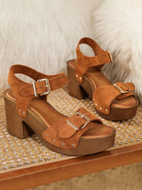 Ankle Strap Block Heel Sandals