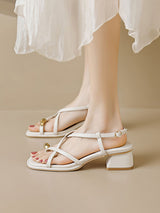 Cross Strap Clip Open Toe Sandals