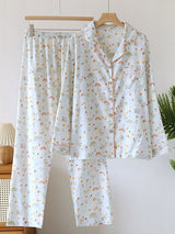 Cute Print Long Sleeve Pajama Set