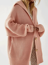 Chunky Knit Button Down Sweater Cardigan