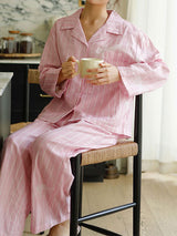 Long Sleeve Cotton Striped Pajamas