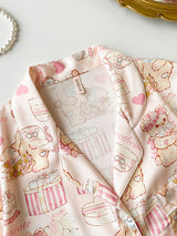 Sweet Bear & Cake Short Sleeve Pajama Set