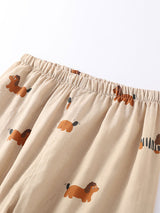 Cotton Dachshund Couple Pajama Set